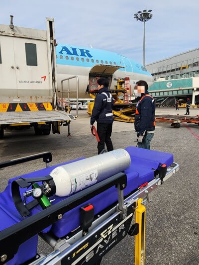 서울사설구급차 :) 김포공항->성북서울요양병원->인천공항-> '대만' 환자이송